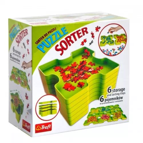 Sorter do puzzli, 6 pojemników. Trefl. Nowy Produkt
