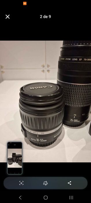Máquina fotográfica Canon