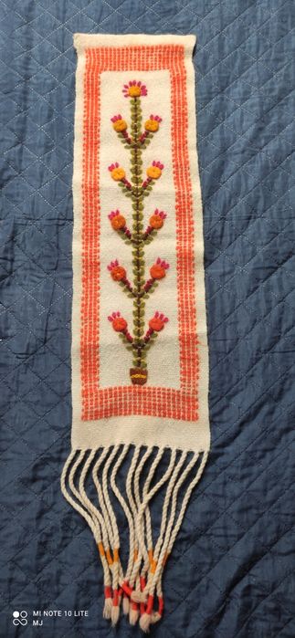 Tapiseria  bieżnik ozdoba Prl