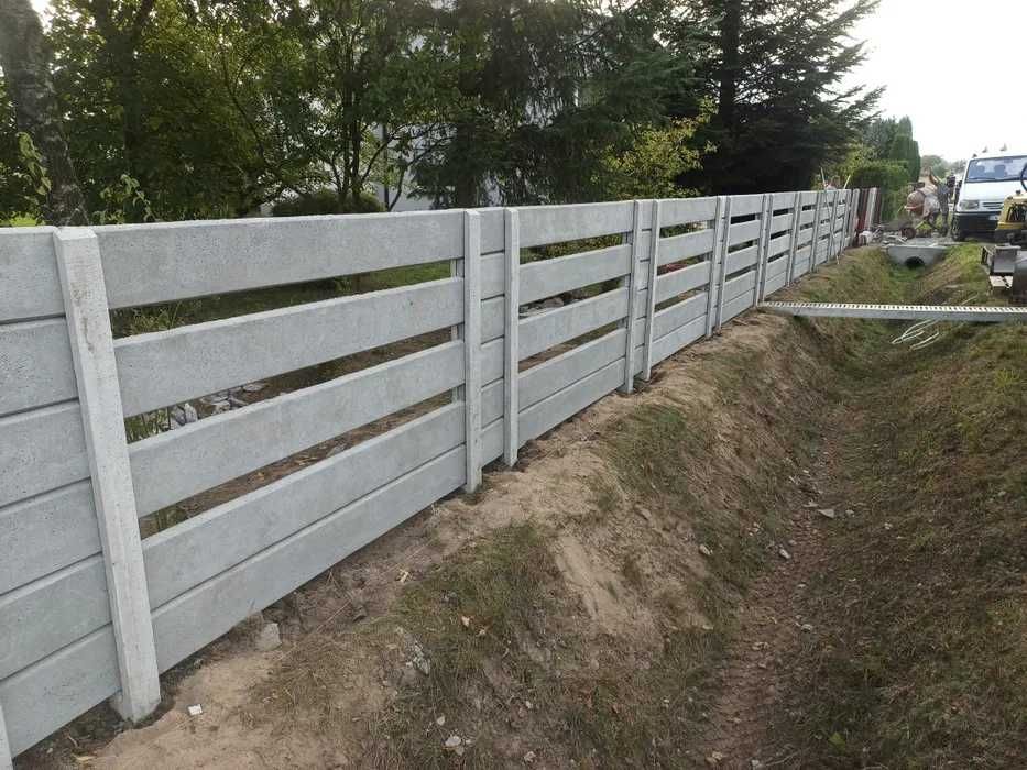 Słupki ogrodzeniowe betonowe, płoty betonowe