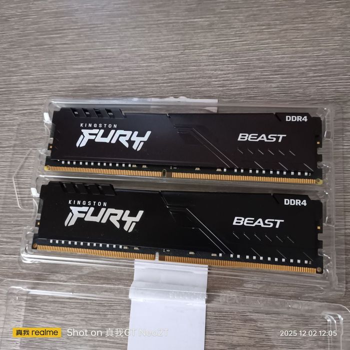 ОЗУ 2х 16 DDR 4 Kingston.