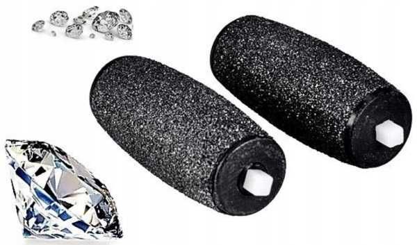 ROLKI głowice 2 sztuki DO PILNIKA ELEKTRYCZNEGO SCHOLL gruboziarniste