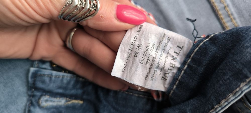Spodenki jeansowe krótkie rozm L