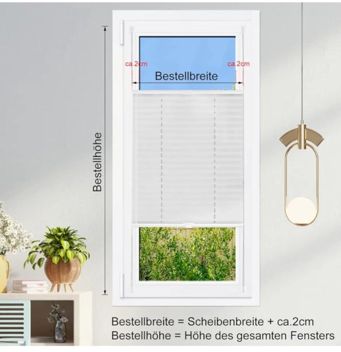 Żaluzja plisowana bez wiercenia, biała, 85x150cm

Plisę Klemmfix można