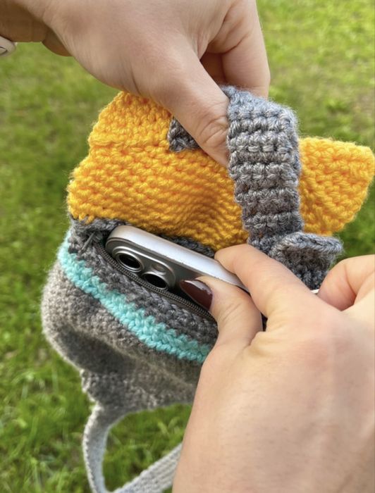 Bolsa em crochet