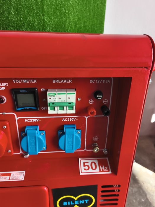 Gerador a gasóleo 6.5kW nominal 8.5 kW potência máxima monofásico e trifásico voltímetro digital