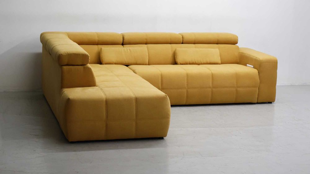 SFP DESIGN narożnik regulowane zagłówki rogówka sofa kanapa tkanina