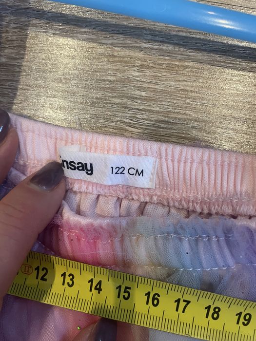 Teczowa tiulowa sukienka