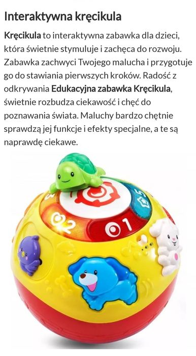Vtech kula kręcikula do raczkowania