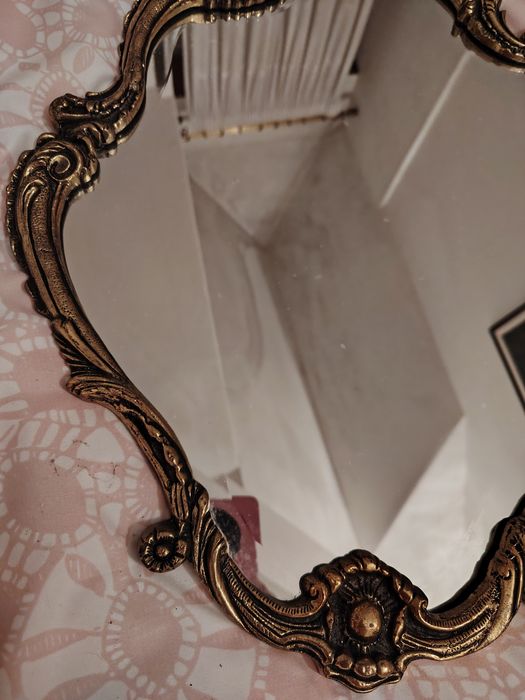 Espelho Oval Biselado em Bronze