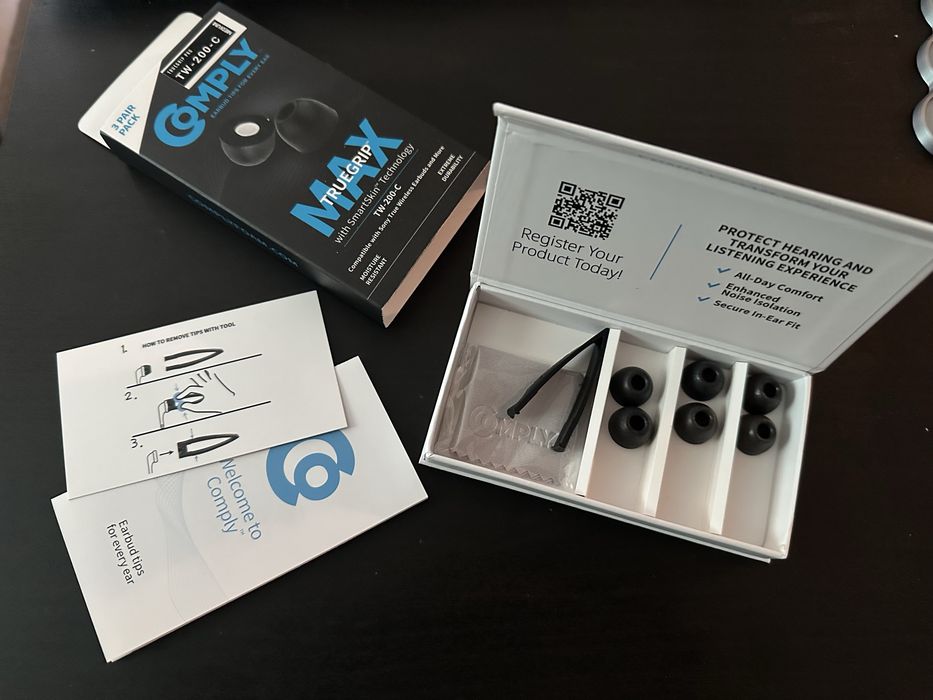 Pianki do słuchawek Comply Truegrip MAX TW-200-C Medium