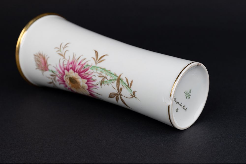 Alka Kunst Königin der Nacht wazon porcelanowy ręcznie malowany