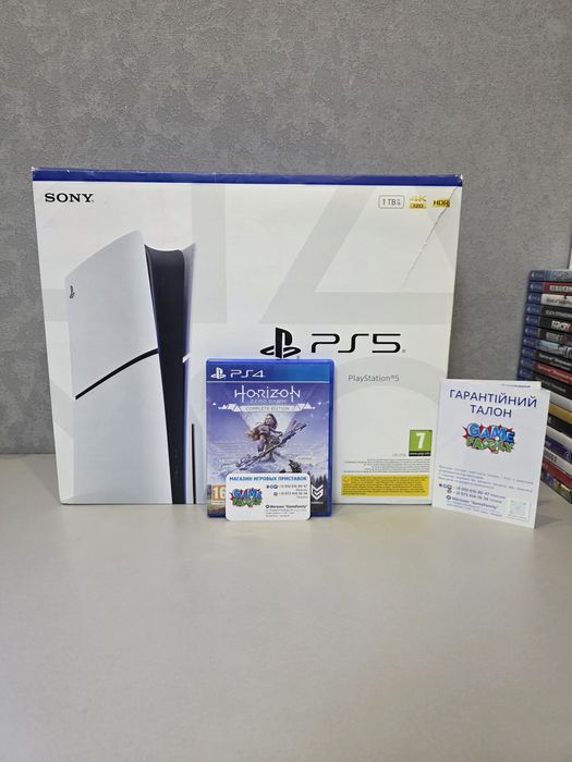 Sony Playstation 5 Ps5 Ps Slim 2 Ревізія CFI2116 Model CFI-2116 CFI 2116 Blu-Ray Blu Ray Edition 12 Місяців Гарантія Магазин + Horizon Zero Dawn
