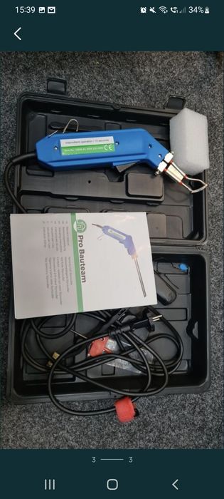 Nóż termiczny Pro Bauteam 60w 500°C DO CIĘCIA AGROTKANIN LIN PLANDEK