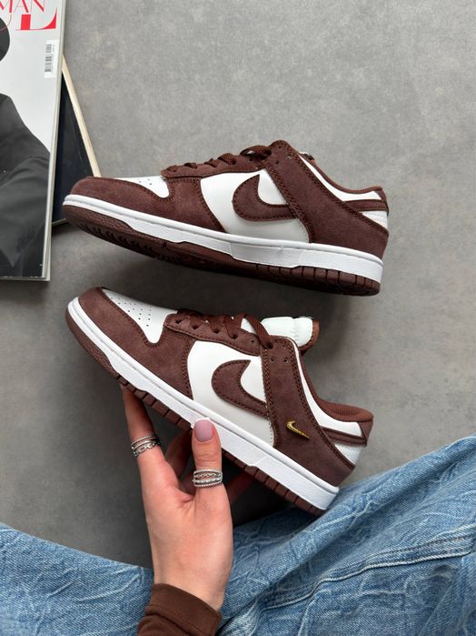 Nike Dunk Low Sail Brown Red Sepia кросівки найк данк