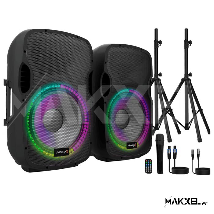 Audibax Party 215 Led Set 2 colunas 15"