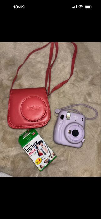 Instax 11 mini fioletowy w zestawie