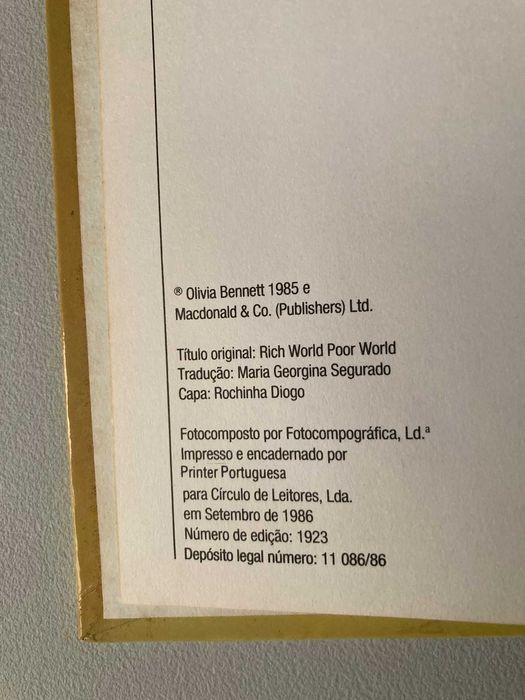 Países Ricos, Países Pobres