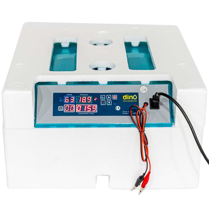 INKUBATOR automatyczny na 56 JAJ DINO 230V~12V klujnik do jaj kurzych