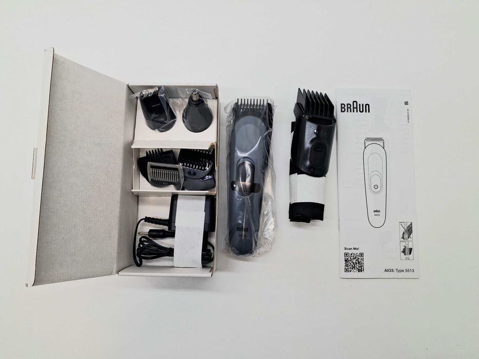 Trymer wielofunkcyjny Braun AIO3565 wersja SBOX recykling