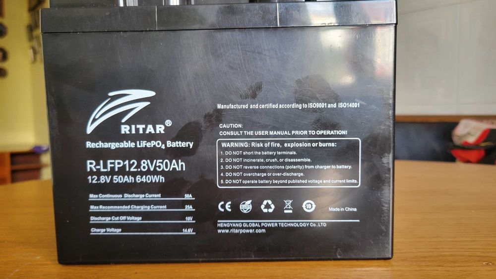 Комплект безперебійного живлення = ДБЖ 500Вт 20А + акумулятор Ritar lifepo4 12В 50Аг