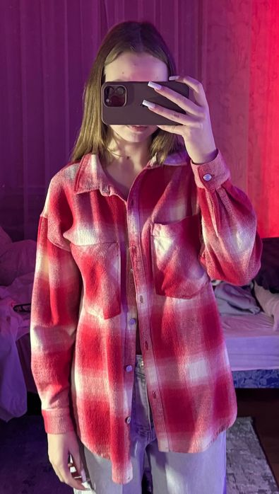 сорочка жіноча в квадратики