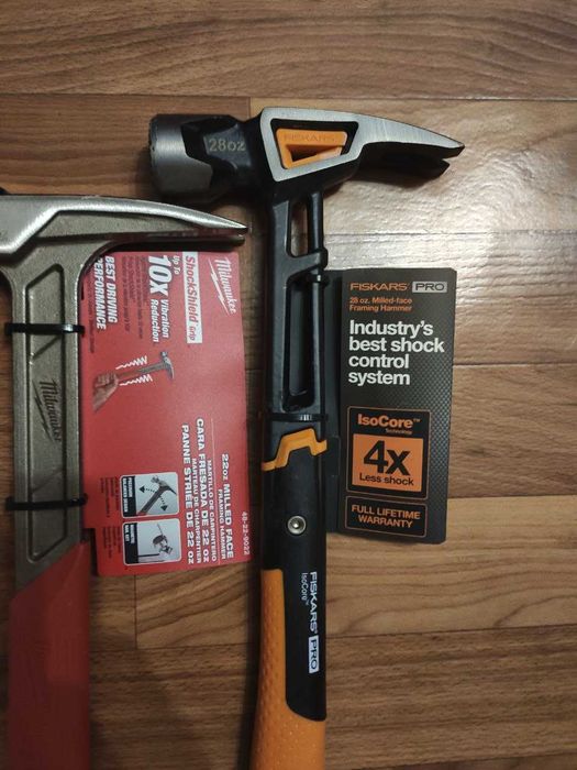 Молоток Irwin металевий Fiskars Dewalt Milwaukee
