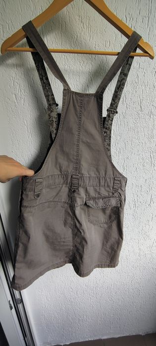 Sukienka spódnica na szelkach kolor ziemi M / 38 pronceska ogrodniczki