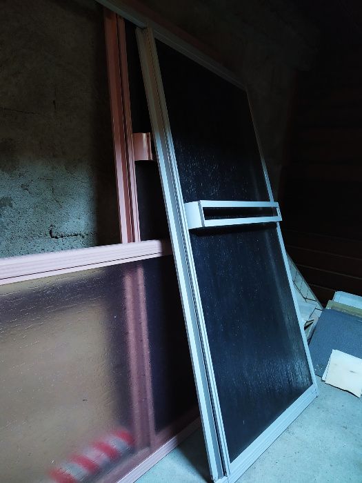 Resguardos para caso de Banho em Alumínio Rosa/Cinzento