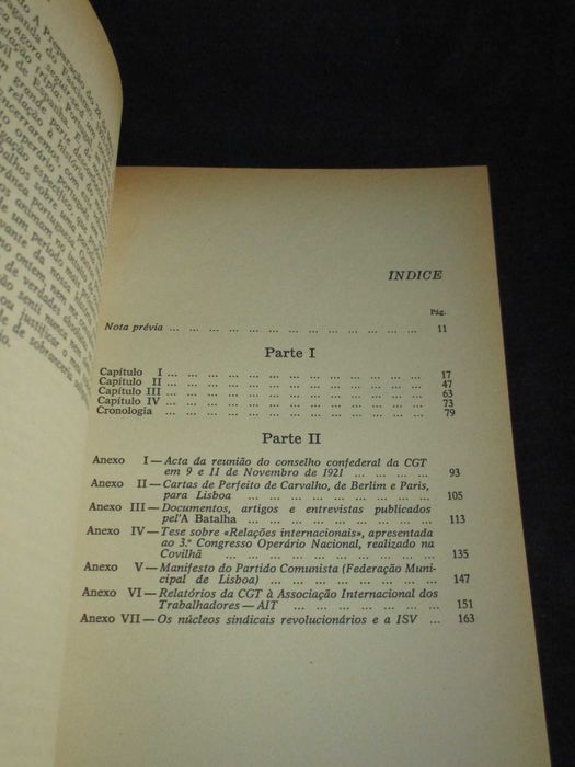 Livro O Movimento sindical português César Oliveira