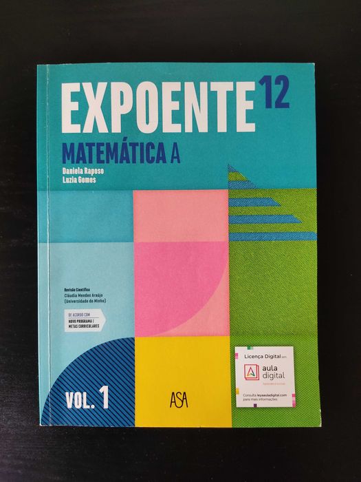 Livro de Matemática 12º Ano - Expoente, Volume 1