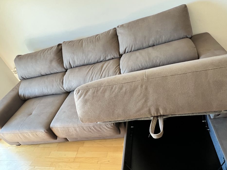 SOFA *NOVO Chaise longue NAHIA 4 lugares da conforama