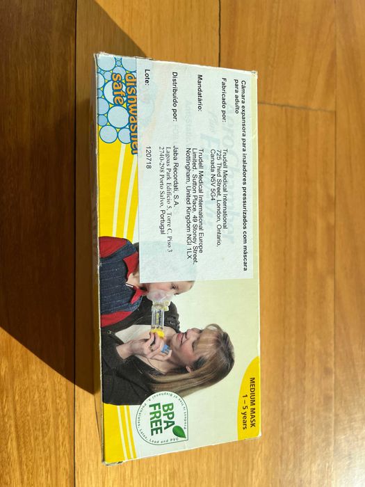 Aerochamber Plus Flow-Vu Máscara Média 1 a 5 anos