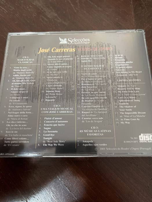 José Carreras - coleção de 3 CD’s novos