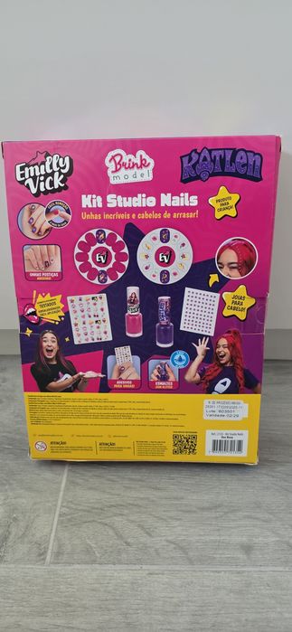 Kit Studio Nails Emily Vick & Katlen – Os Rosa, original Brasil
