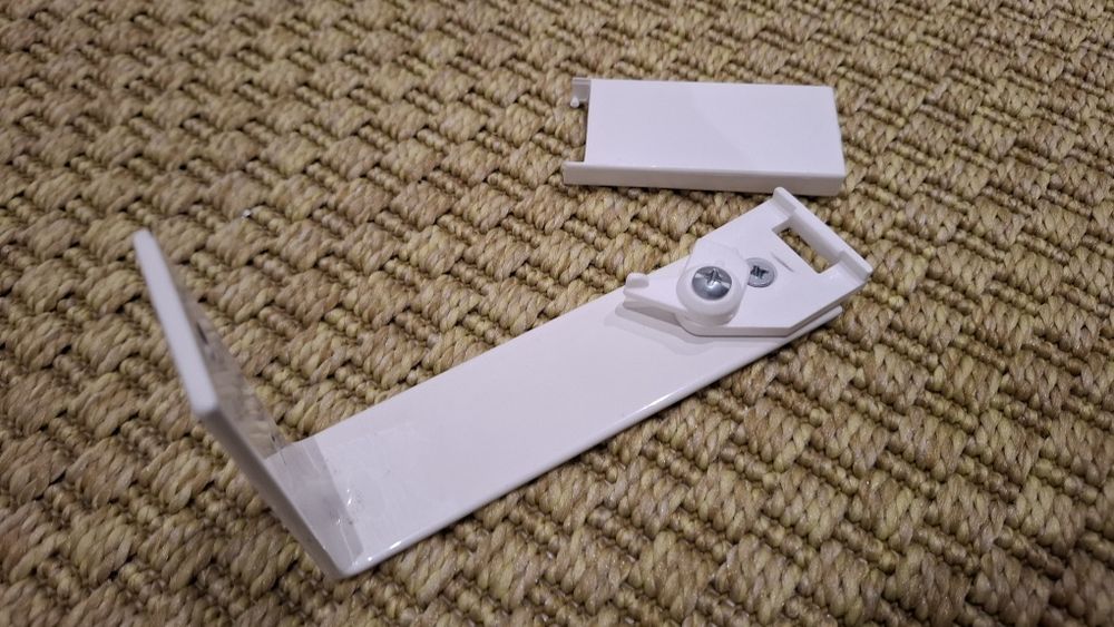Suporte L para cortina 10 cm 5200 Branco 8 Unidades