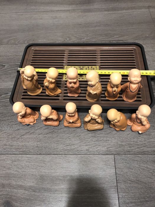 Фігурка монах, будда керамічна для чайної церемонії