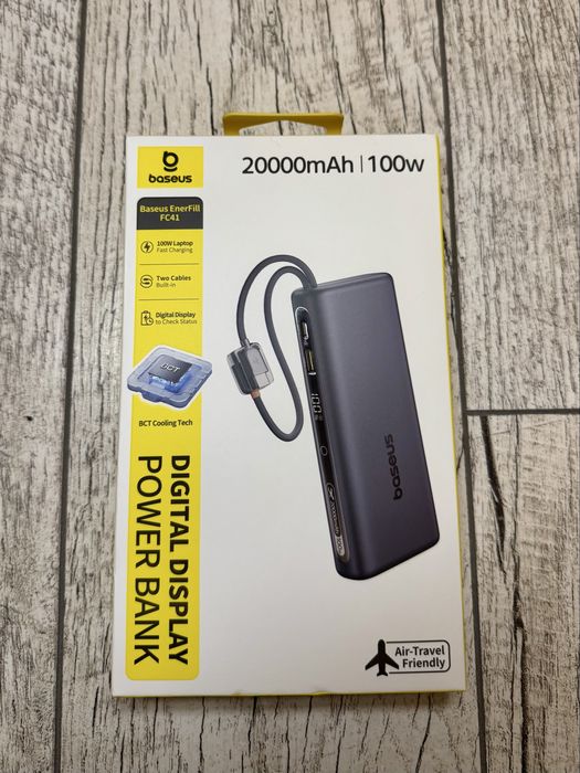 Baseus Power Bank, 100 W, 20 000mAh ОРИГІНАЛ, павербанк, EnerFill FC41