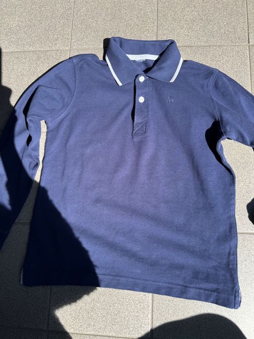 Koszulka polo z długim rękawem 140 cm