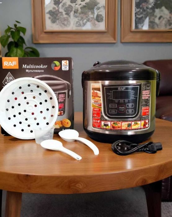 Мультиварка 6 літрів з антипригарним покриттям 12 програм