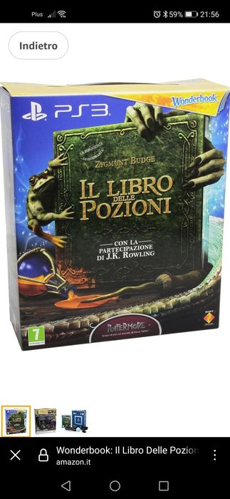 PS3 Wonderbook Il Libro Delle Pozioni  Nowy Kolekcjonerski