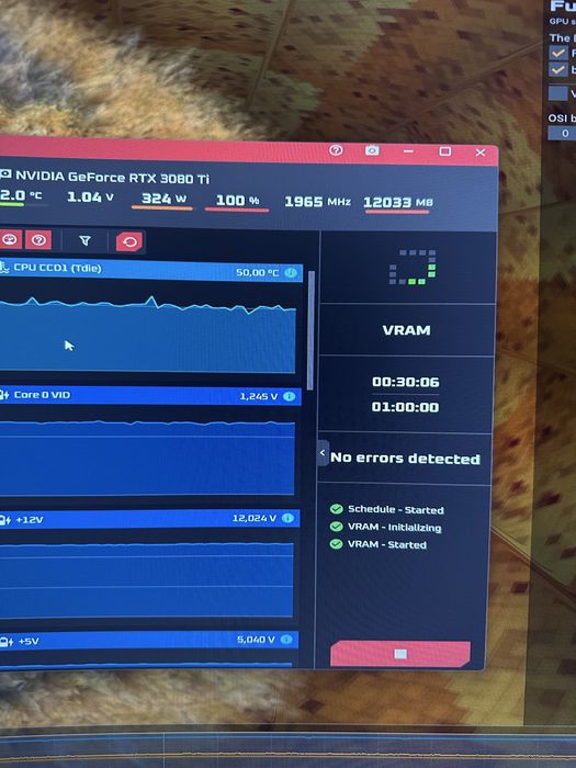 Видеокарта RTX 3080Ti Asus tuf gaming 12GB