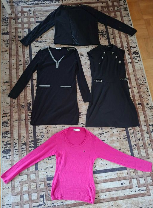 Zestaw sukienka Morgan marynarka sweter Hilfiger r. S/M