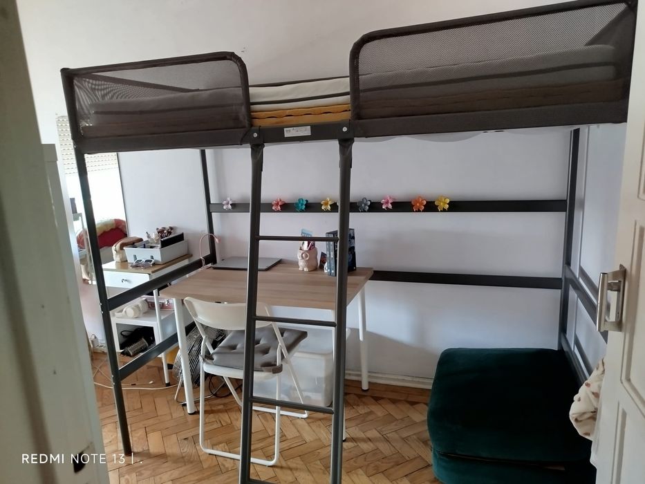 Cama alta de Solteiro