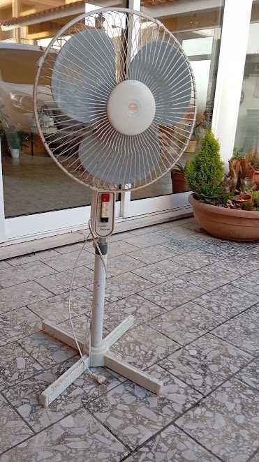 Ventoinha de ar frio a funcionar em perfeitas condições