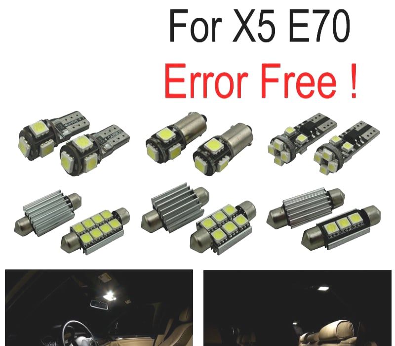 KIT COMPLETO 21 LAMPADAS LED INTERIOR BMW X5 E70 07-13
