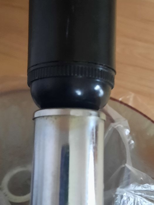 Lampa metalowa chrom stojąca niska