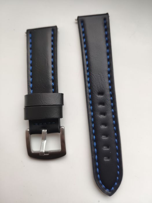Ремінець для годинника шкіряний 22 мм
