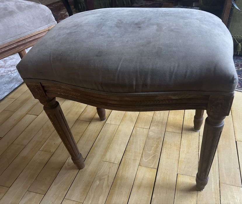 Ława do fortepianu pianina i puf francuski Ludwik XVI styl rustykalny