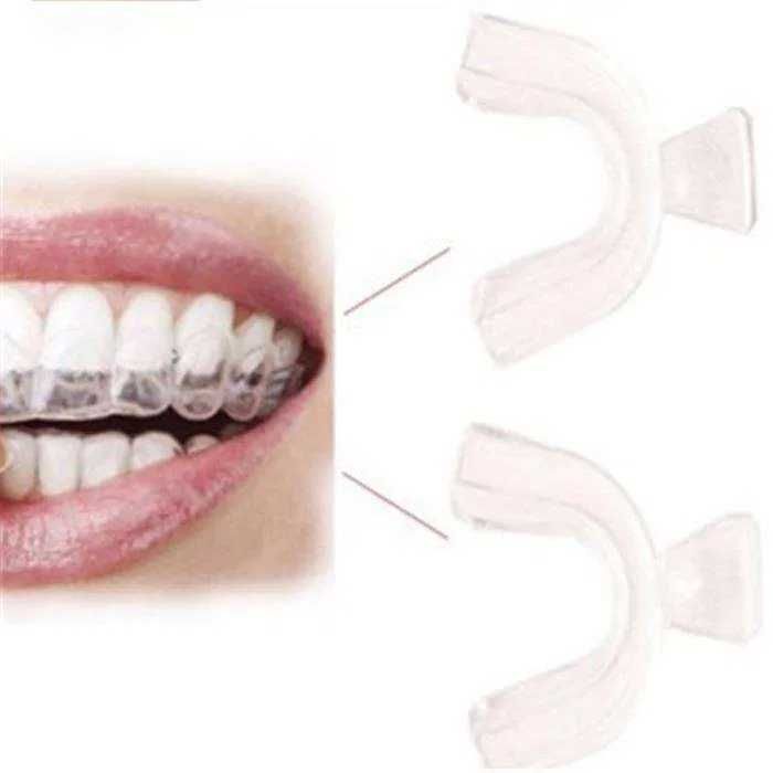 2x Protetor aparelho branqueador boca dentes anti ranger moldeiras